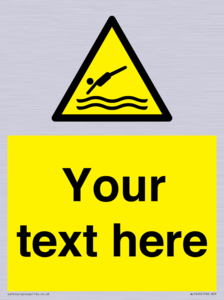 Custom Warning diving area